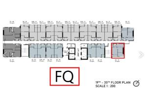 Sale DownCondoOnnut, Udomsuk : ++ Selling down payment, rare size, 35 sq m. 1 bed plus (FQ)++aspire onnut station Tell&Line 093-9256422