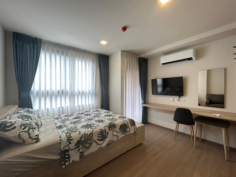 For RentCondoBangna, Bearing, Lasalle : 🏢 The Muve Bangna📍5th floor, brand new room. 🛋️Furniture 📺 complete electrical appliances (special price)