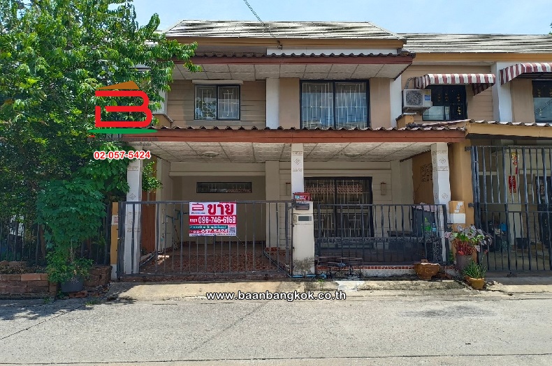 For SaleTownhousePathum Thani,Rangsit, Thammasat : Townhouse, Pruksa Village 40 (Soi 2/1), area 18 square wah, Rangsit-Nakhon Nayok Road, Khlong Sam Subdistrict, Khlong Luang District, Pathum Thani Province