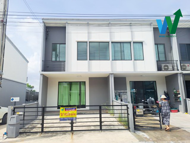 For SaleTownhousePattanakan, Srinakarin : House for sale, Pleno Rama 9 - Krungthep Kreetha, Bangkok AP quality project near Airport Link Ban Thap Chang