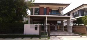 For SaleHouseNonthaburi, Bang Yai, Bangbuathong : Detached house Burasiri Ratchaphruek-345 : 51 sq.wa. 160 sq.m. , 3 bedrooms / 3 bathrooms, convenient transportation.