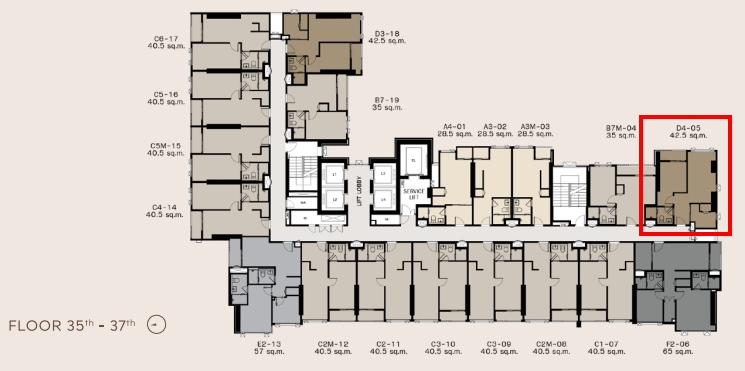 ขายคอนโดลาดพร้าว เซ็นทรัลลาดพร้าว : Life phahon-ladprao 1bed plus Vertiplex 42.5 sq.m. Rare item แบบห้องตัวอย่าง ชั้น 3x ราคารอบพิเศษ เพียง 9,273,150