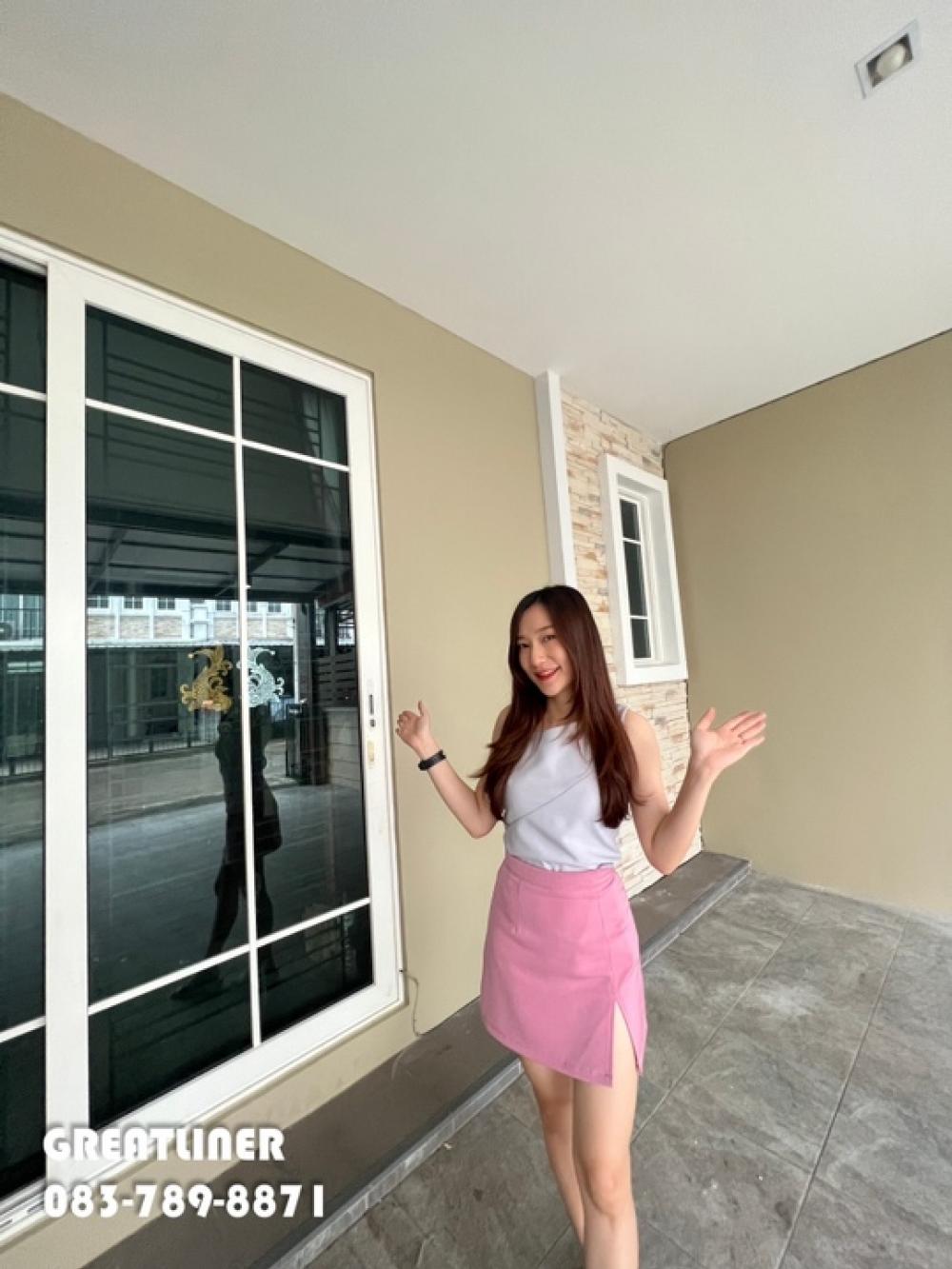 For SaleTownhouseRama5, Ratchapruek, Bangkruai : 2-storey townhome for sale, 4.69 million baht, corner plot, Golden Town Village, Wongsawang-Ratchada