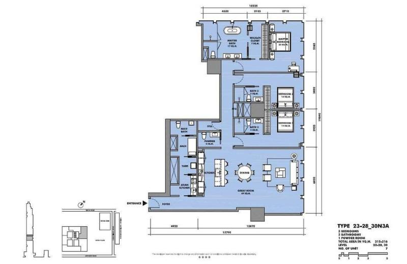 For SaleCondoSathorn, Narathiwat : For Sale The Ritz - Carlton Residences at MahaNakhon 3 Bed 79.2 mb