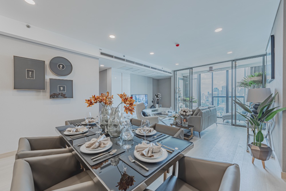 ขายคอนโดคลองเตย กล้วยน้ำไท : Penthouses ขายพร้อมตกแต่ง Wyndham Residence Bangkok Queens