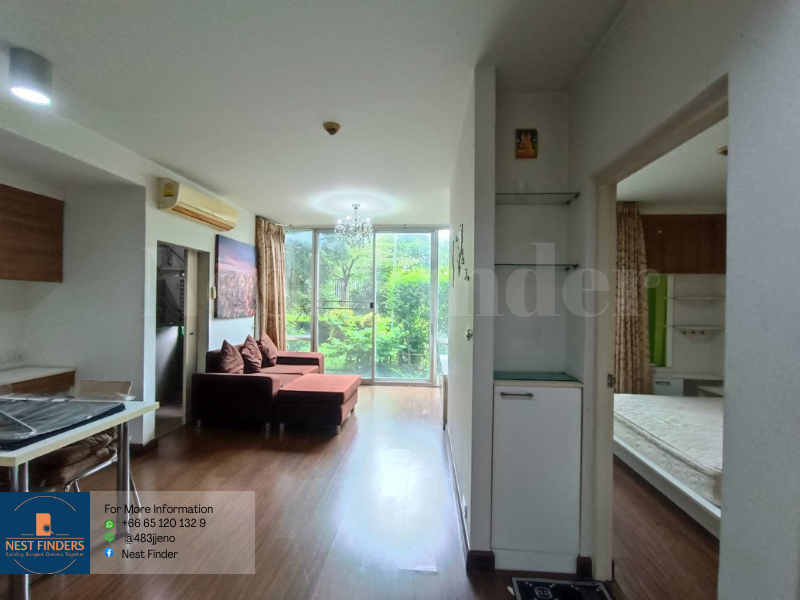 For RentCondoPattanakan, Srinakarin : Sale / Rent Condo The Iris Rama 9 Srinakarin, ready to move in, spacious room, quiet and shady condo