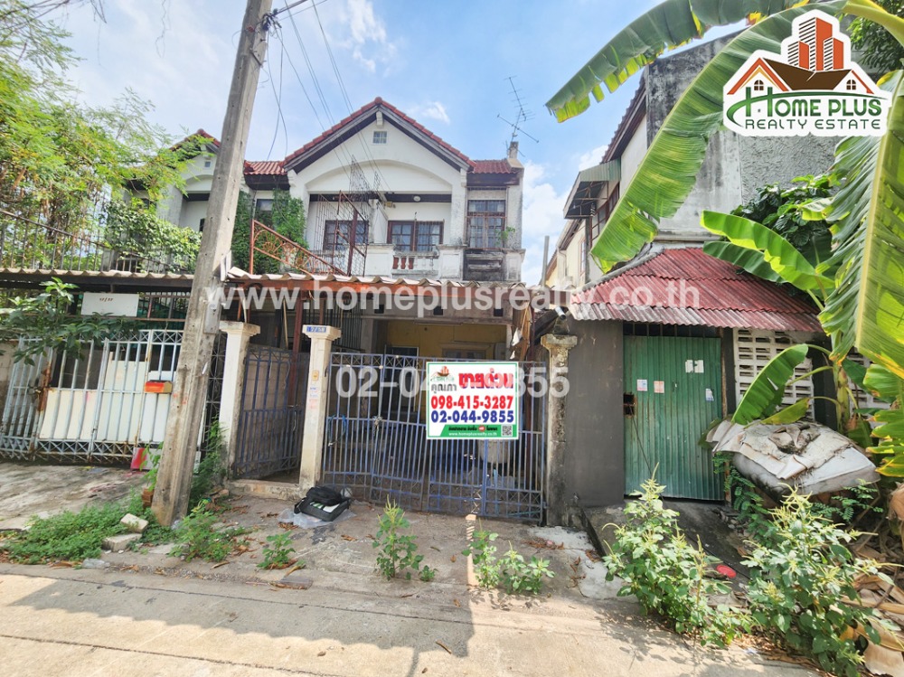 For SaleTownhouseNonthaburi, Bang Yai, Bangbuathong : Ratchaphruek Villa Village, Rattanathibet Road (near MRT Bang Phlu Station)