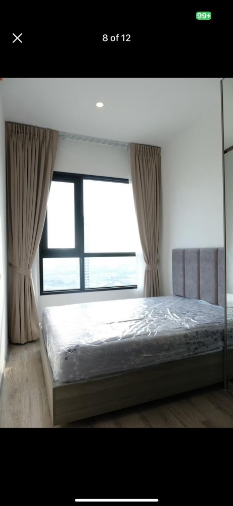 For RentCondoOnnut, Udomsuk : Knightsbridge Prime Onnut: 32 sq.m, 40 th floor (One bedroom), full furniture and electrical appliances, ★ free ride on the complimentary shuttle bus.