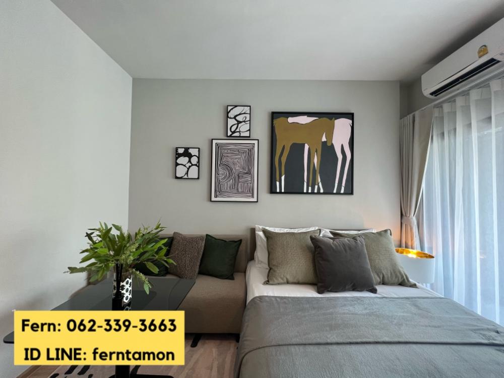 For SaleCondoRama9, Petchburi, RCA : Make an appointment to view the project 062-339-3663 Ideo Rama9-Asoke, promotion room, fully furnished, price 3.89 million, condo near MRT Rama 9, only 450 meters.