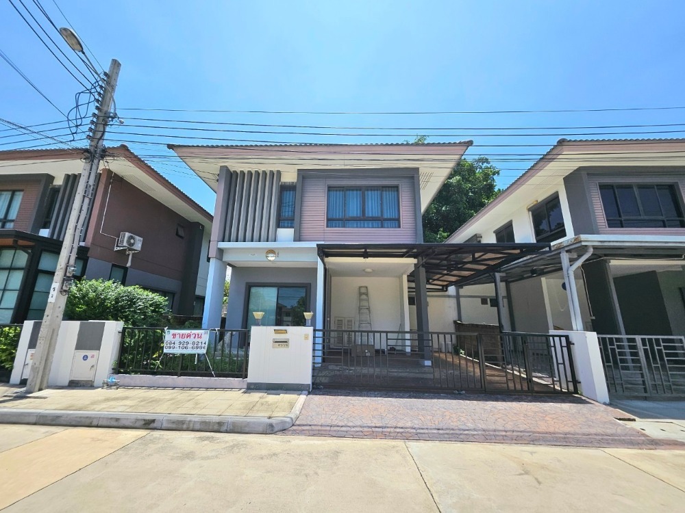 For SaleHouseRama 2, Bang Khun Thian : Single house, Habitia Shine, Tha Kham-Rama 2 (Habitia Shine), a model house, fully furnished, project by Sansiri.