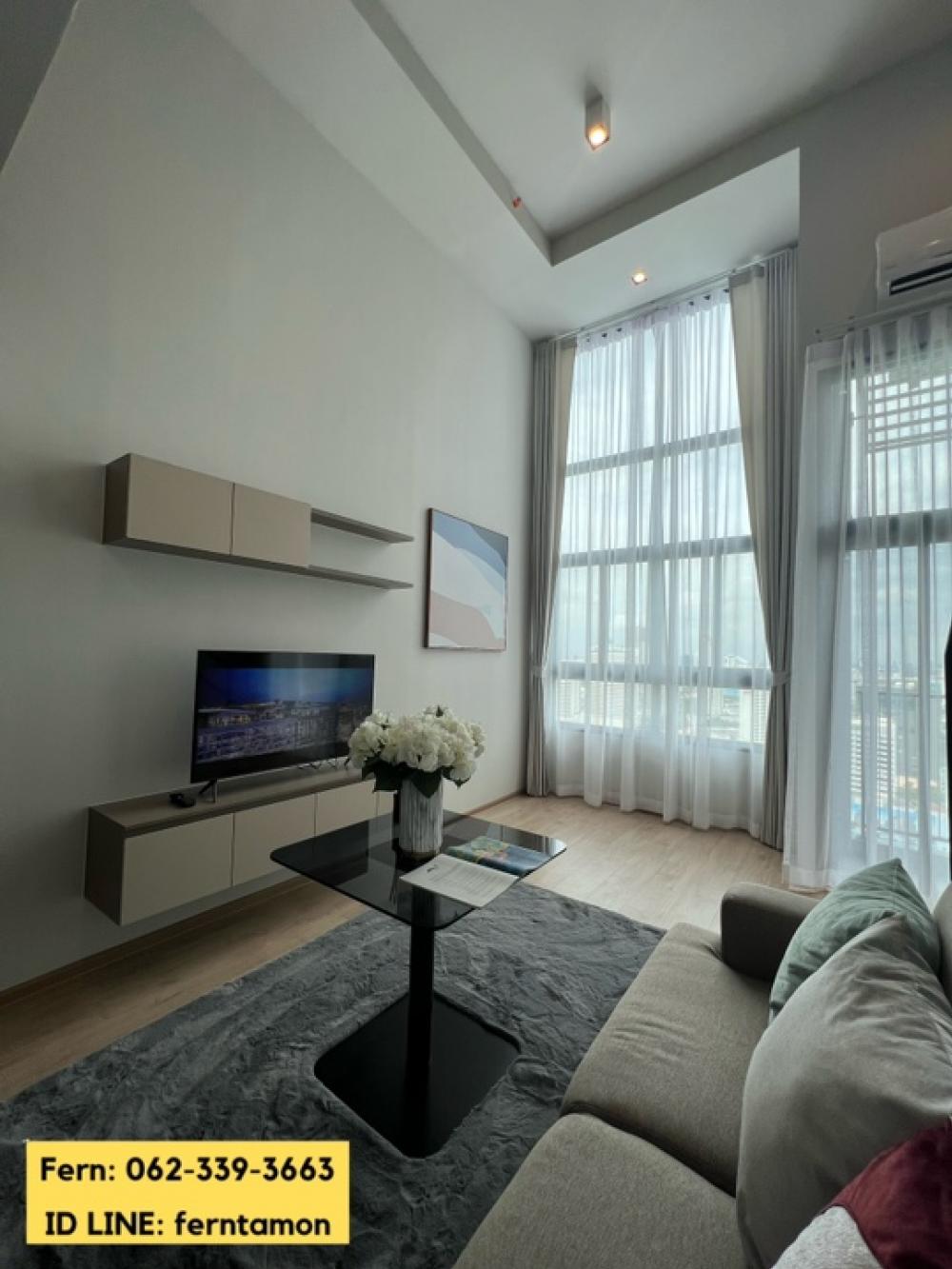 For SaleCondoRama9, Petchburi, RCA : free furniture Free electrical appliances, Studio Hybrid room, 36.45 sq m. Ideo Rama9-Asoke project, near MRT Rama 9.