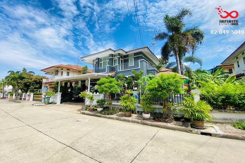 For SaleHouseLadprao101, Happy Land, The Mall Bang Kapi : 2-story detached house for sale, Fah Green Park Village, Lat Phrao 101