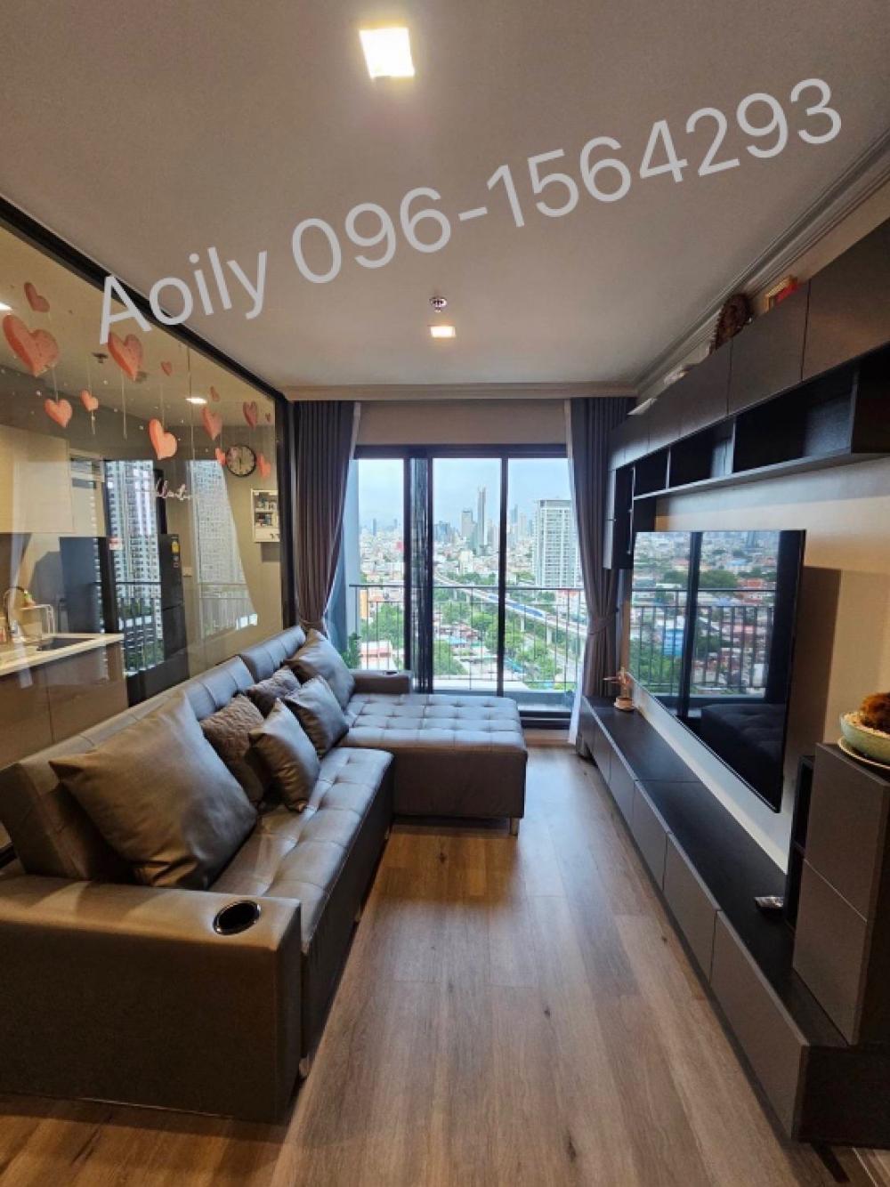 For RentCondoThaphra, Talat Phlu, Wutthakat : ⚡️🔥For rent Life Sathorn Sierra ⚡️🔥2 bedrooms, 2 bathrooms, corner room fully with washing machine. Ready to move in, rent 32,000฿/month.