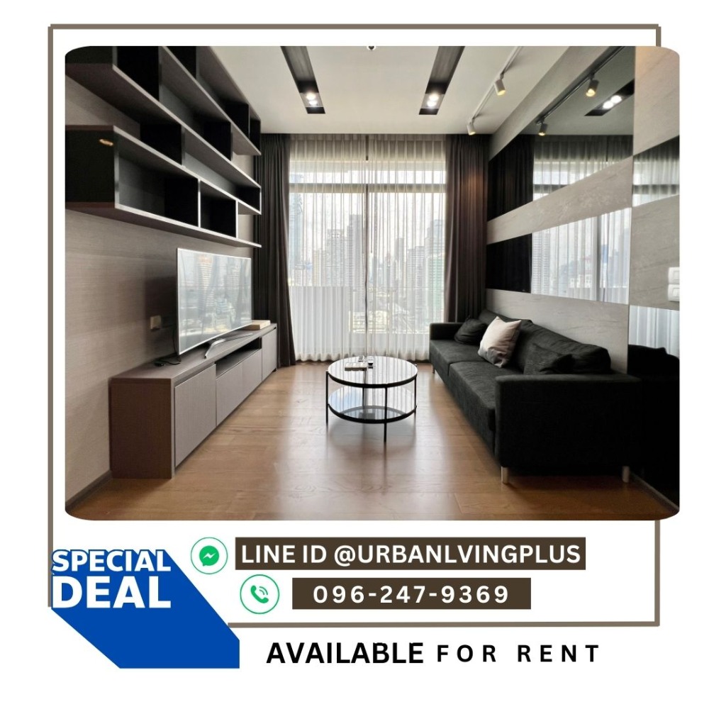 For RentCondoSathorn, Narathiwat : ( U20230916100 ) FOR RENT  The Diplomat Sathorn / 2 bedroom, 2 bathroom, 77.11 Sq.M. Corner room, furnished, Special Deal!!