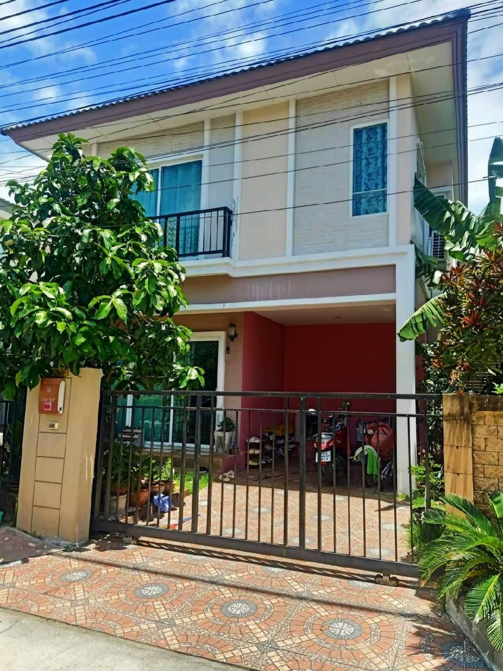 For SaleHouseSamut Prakan,Samrong : House for sale, Passorn Pride Srinakarin-Theparak. Fully furnished, ready to move in, convenient travel, close to Srinakarin BTS, close to the Ring Expressway, only 15 minutes.