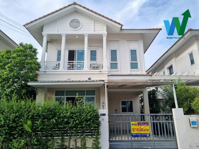 For SaleHouseLadkrabang, Suwannaphum Airport : House for sale, twin style, 2-story detached house, Lalin Green Ville The Executive, On Nut-Suvarnabhumi, 41.9 sq m, Prawet District.