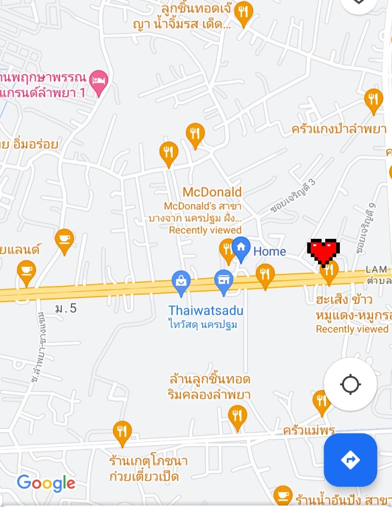 For RentLandNakhon Pathom : Land for rent, 2 rai, next to Phetkasem Road, inbound km. 61 Mueang Nakhon Pathom District