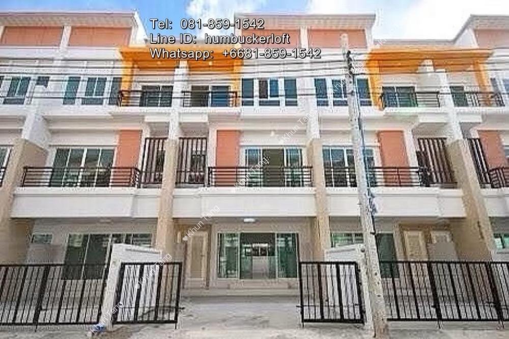 For RentTownhouseKaset Nawamin,Ladplakao : 3-story townhome for rent, Panasiri Residence Kaset-Nawamin Project (Soi Mailap)