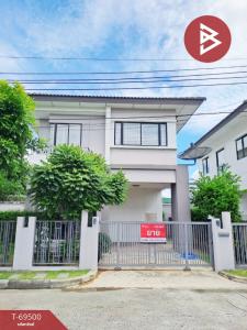 For SaleHouseSamut Prakan,Samrong : Semi-detached house for sale, Atoll Java Bay Village, Bangna-King Kaew (Atoll Java Bay), Samut Prakan, good condition.