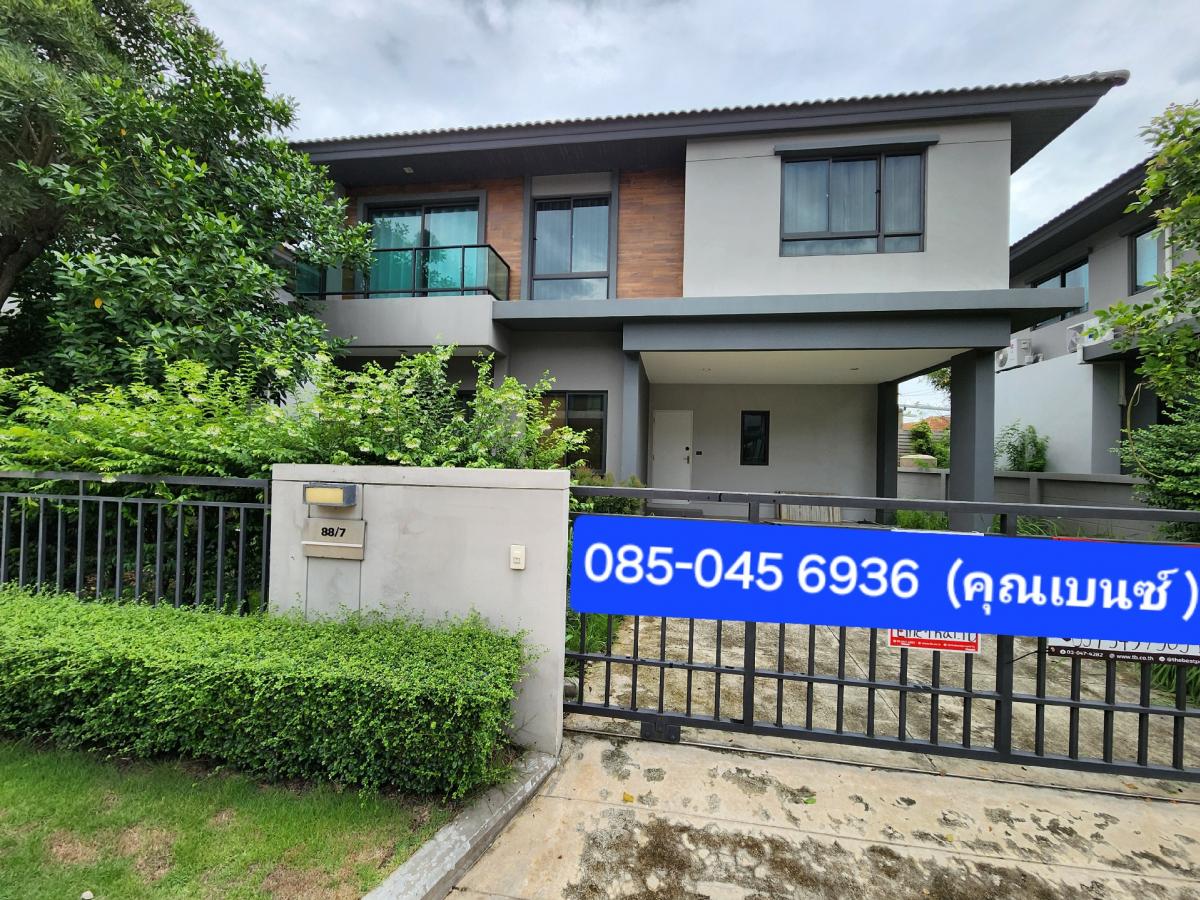 For SaleHousePathum Thani,Rangsit, Thammasat : Single house, Venue Flow Rangsit, 54 wa, usable area 174 sq m. 3 bedrooms, 3 bathrooms, fully furnished