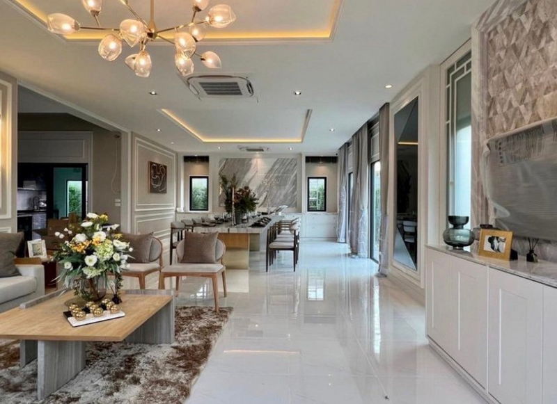 ขายบ้านบางนา แบริ่ง ลาซาล : For Sale Samut Prakan Single House The City Bangna Kanchanaphisek Bang Phli BRE18358