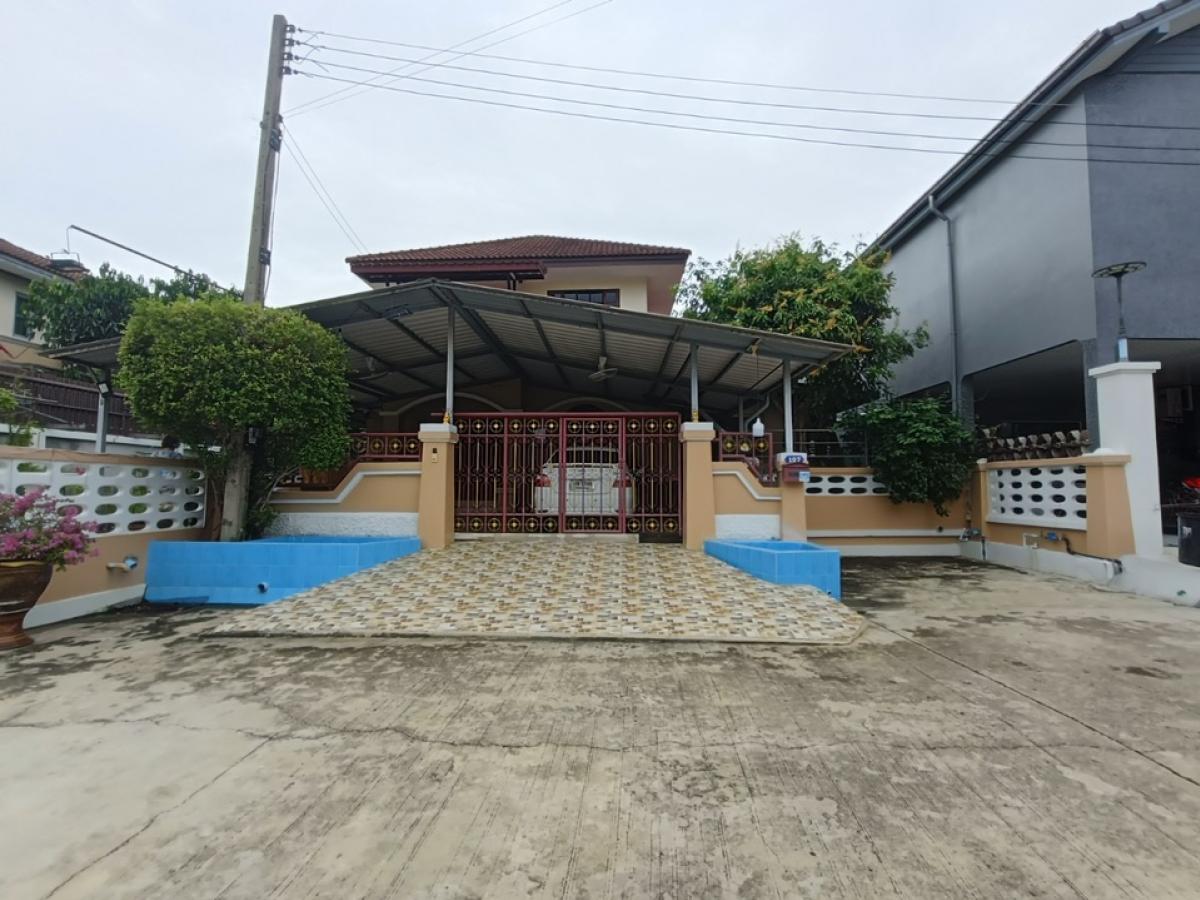 For SaleHousePathum Thani,Rangsit, Thammasat : 2-storey detached house for sale, 81 square meters, corner room, Siwalee Village 1 Price negotiable