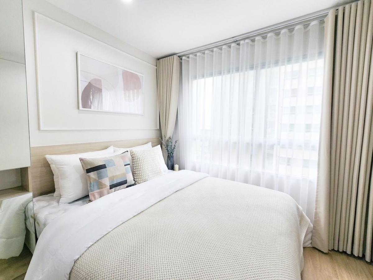 For SaleCondoNawamin, Ramindra : Condo #Nawamin Zone, beautiful, soft, white, wide, fully built-in, meets every need for use.