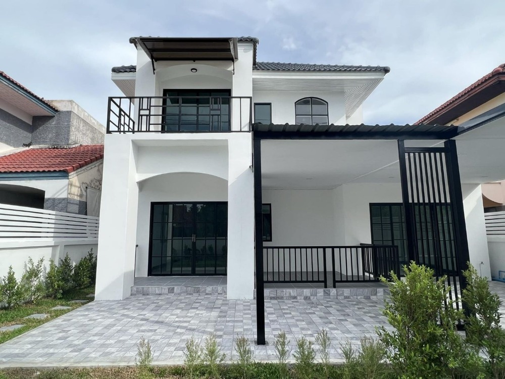 For SaleHouseNawamin, Ramindra : 2-story detached house for sale, Phanason Village, Maitrijit Road 9, Khlong Sam Wa District, Bangkok.