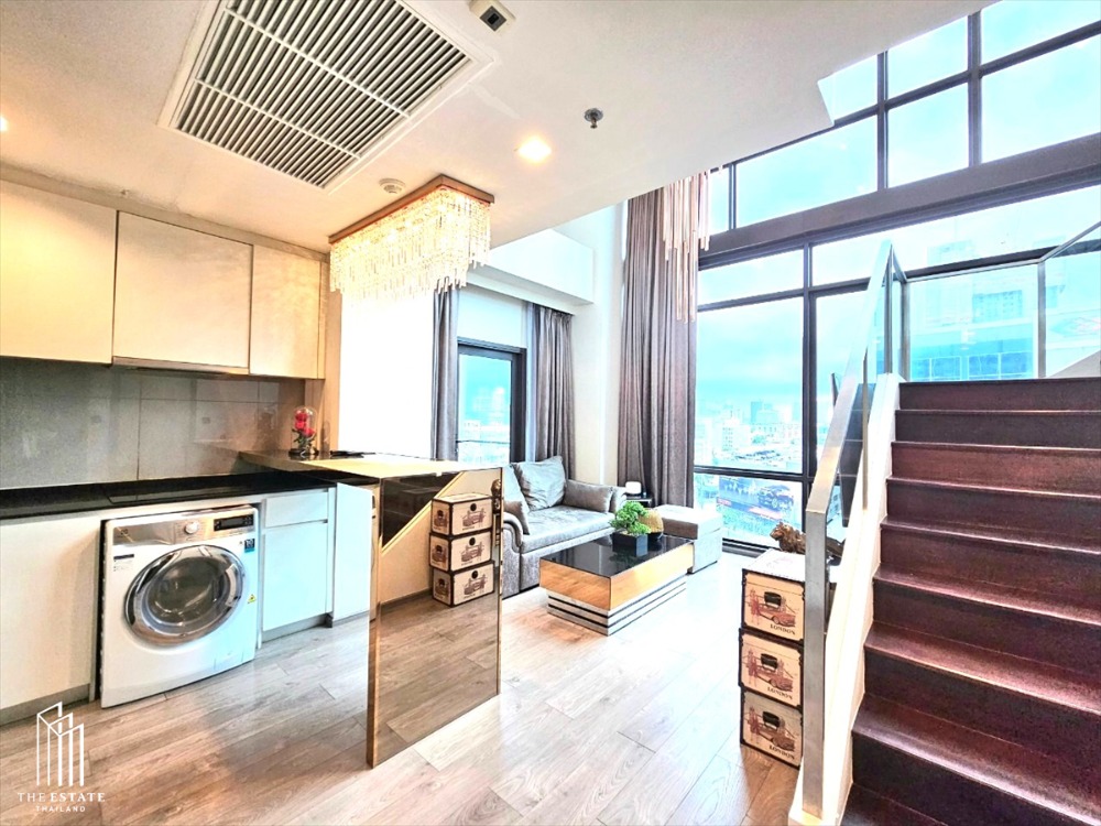 For SaleCondoLadprao, Central Ladprao : Condo for SALE *** Whizdom Avenue Ratchada-Ladprao Duplex !!! 2 bedrooms, large 27-storey condominium, new life in the heart of the city @ 18.89 MB All in