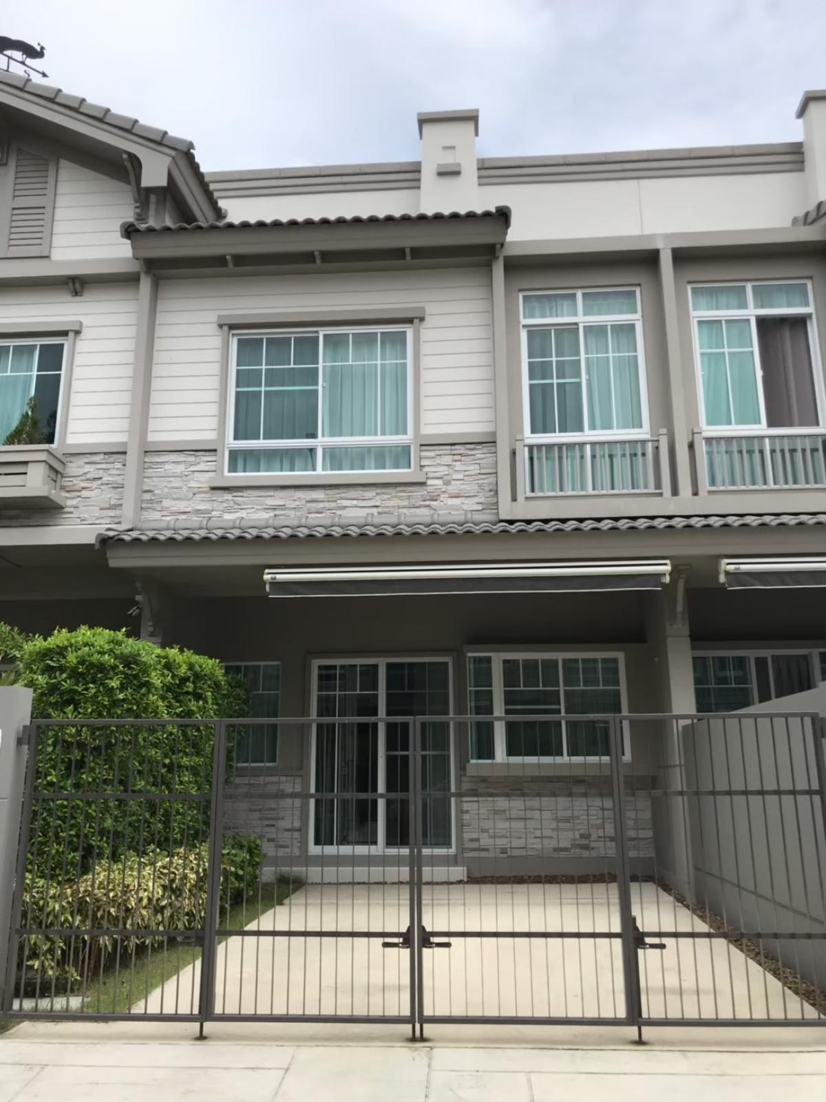 For RentTownhouseSamut Prakan,Samrong : Townhome Indy 3 Bangna Km.7, beautifully decorated, ready to move in