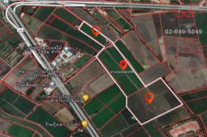 For SaleLandSuphan Buri : Land for sale, 96 rai, 306 square wah, Bang Pla Ma, Suphanburi, near Sali elevated intersection.