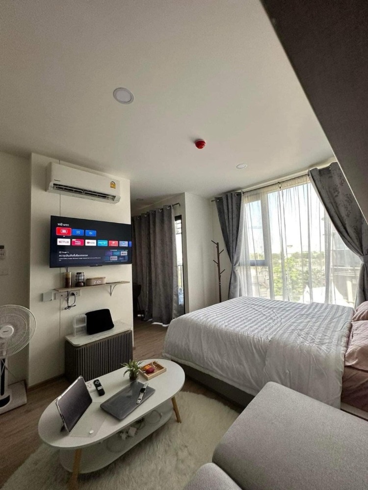 For RentCondoChaengwatana, Muangthong : ★ Oneder Kaset ★ 25 sq m., 5th floor (1 bedroom, 1 bathroom),★near Bts Bang Khen station★ near Kasetsart University★ Many amenities★ Complete electrical appliances