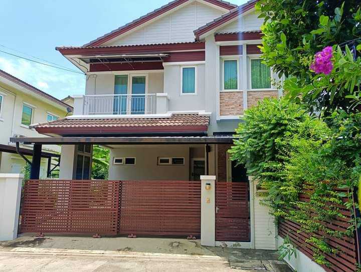 For SaleHouseBangna, Bearing, Lasalle : L079768 Single house for sale, Manthana Bangna-Trad KM.13 project, 3 bedrooms, 3 bathrooms, Samut Prakan.