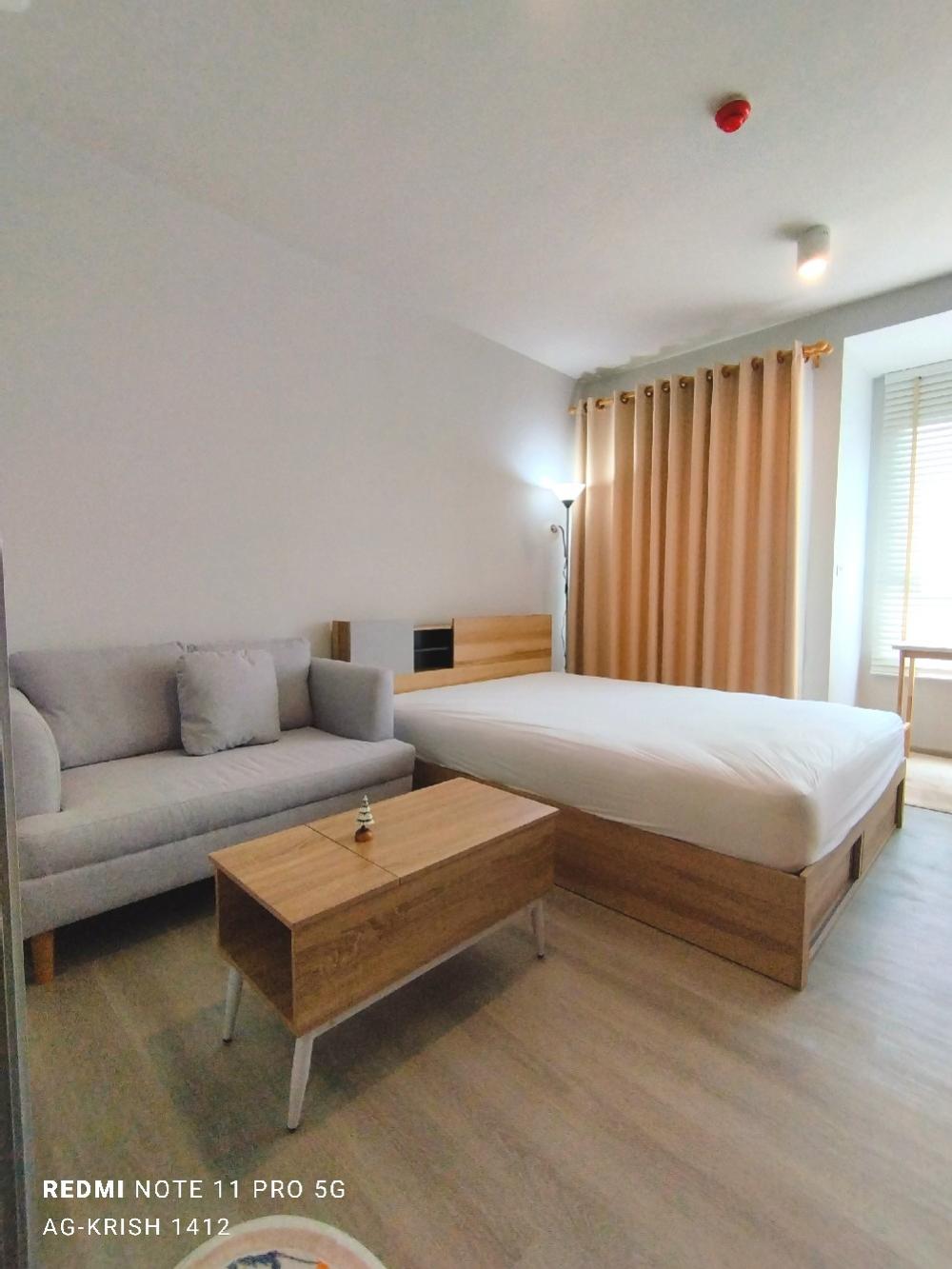 For RentCondoPinklao, Charansanitwong : 🏙️For rent: Studio room, beautifully decorated, Muji, river view, bridge, complete electrical appliances ***with washing machine **with video clip inside the room📲0616395225