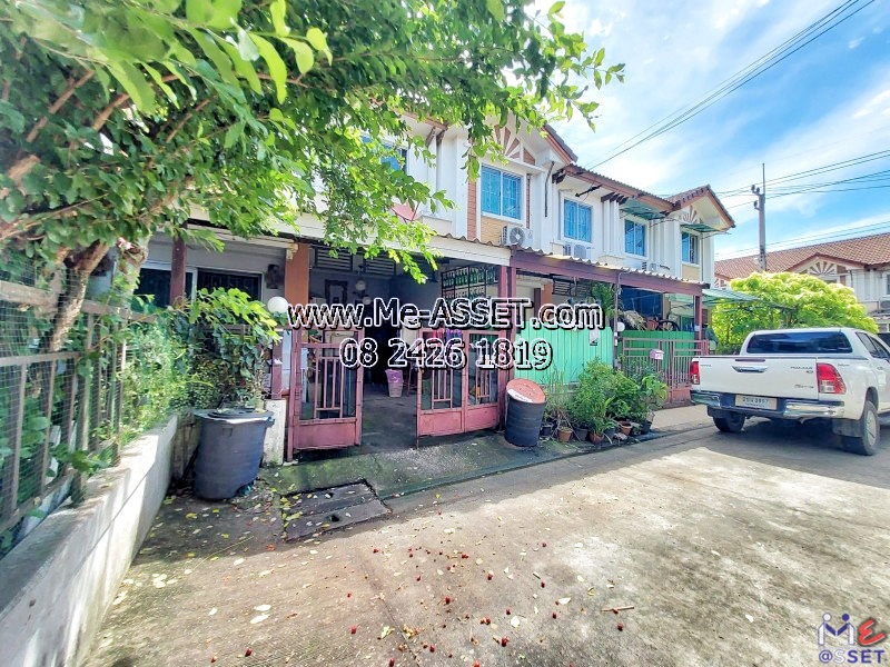 For SaleTownhousePhutthamonthon, Salaya : Townhouse for sale on the edge of Ploen Phet, Krathum Lom, Bang Krathuek, Phetkasem, Phutthamonthon Sai 4 areas: Pruksa Ville Village 10: 2 floors, 26.6 sq m: CODE NN-91291