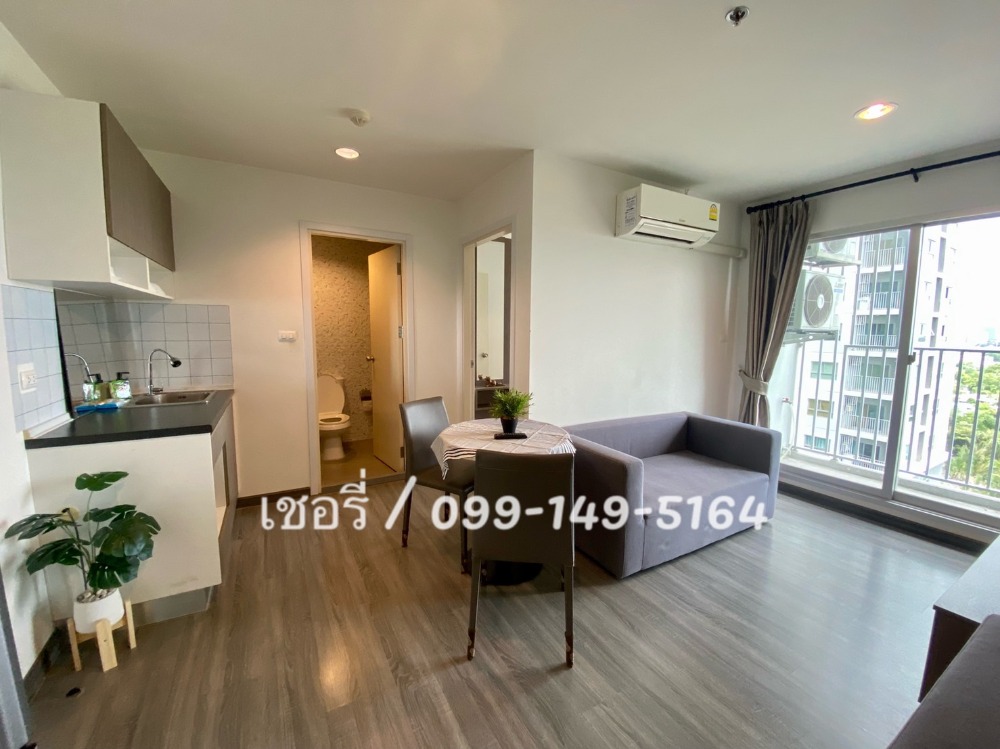 For RentCondoSamut Prakan,Samrong : LV091 For rent/sale The Trust Condo @ BTS Erawan #next to BTS Erawan, river view, very windy, fully furnished, full common area / Call 099-149-5164