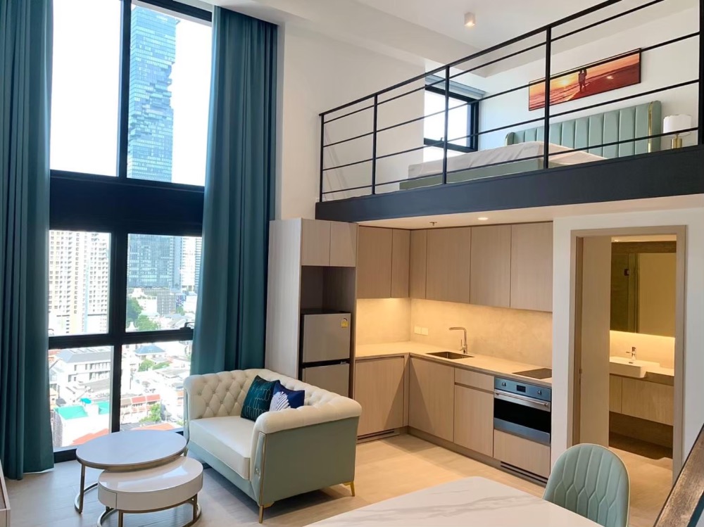 ให้เช่าคอนโดสีลม ศาลาแดง บางรัก : 📌For RENT เช่า | The Lofts Silom - 1BR Loft Type (37+15sqm), 35,000 THB