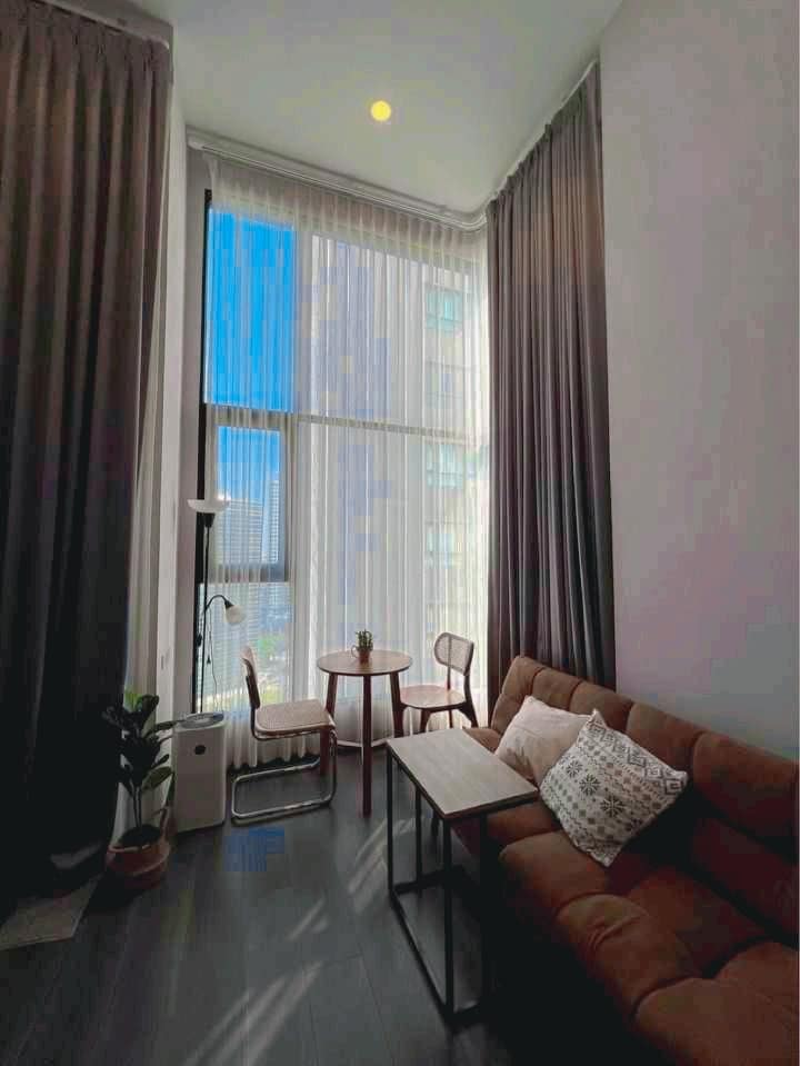 For RentCondoKasetsart, Ratchayothin : 🔥duplex 🔥Corner room for rent, beautiful view‼️ Condo Knightsbridge Space Ratchayothin 📅 Ready to move in, complete with electrical appliances and furniture 🟠TM2311_034