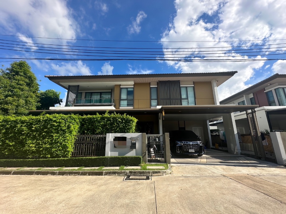 For SaleHouseNonthaburi, Bang Yai, Bangbuathong : Single house for sale, Burasiri Ratchaphruek 345, corner house, 4 bedrooms, beautiful house, good condition.