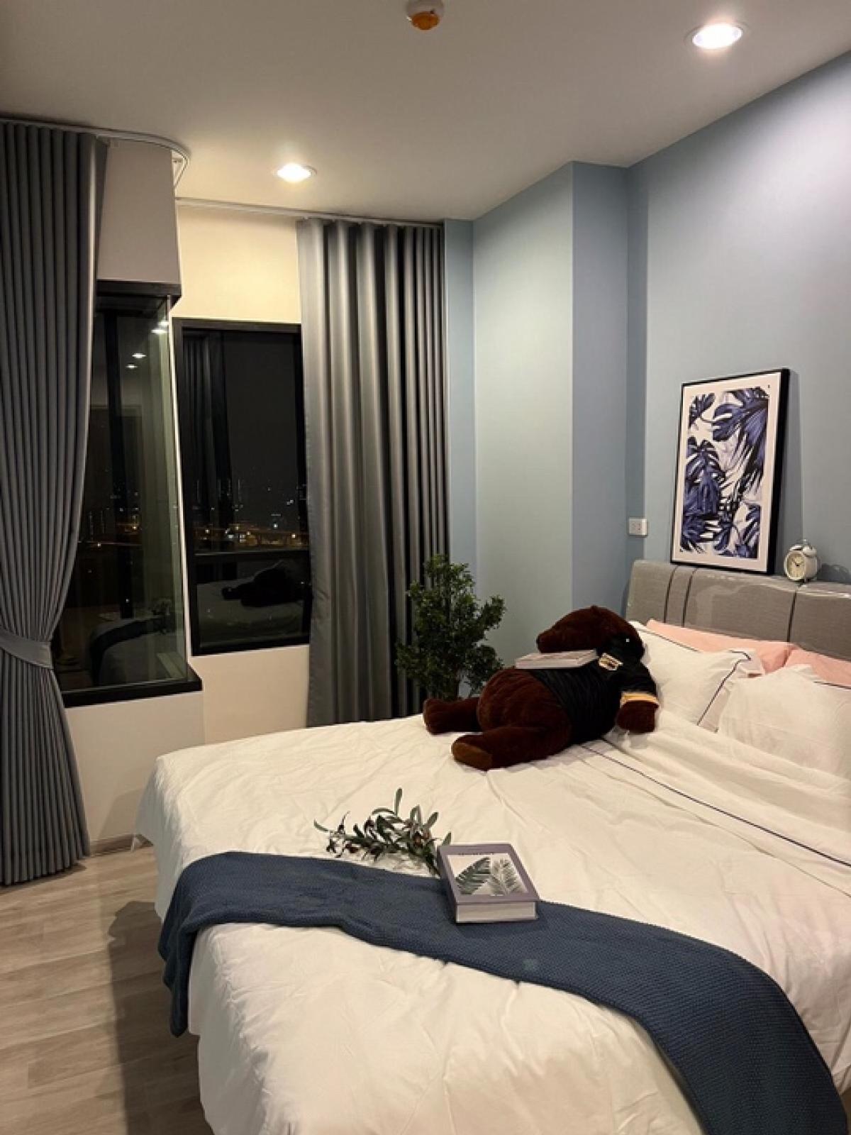 For RentCondoBangna, Bearing, Lasalle : For rent, Niche Mono Mega Space Bangna, room 78/483 Fl.27, area 31 sq m, 1 bedroom, 1 bathroom, 1 living room, price 12,000, fully furnished.