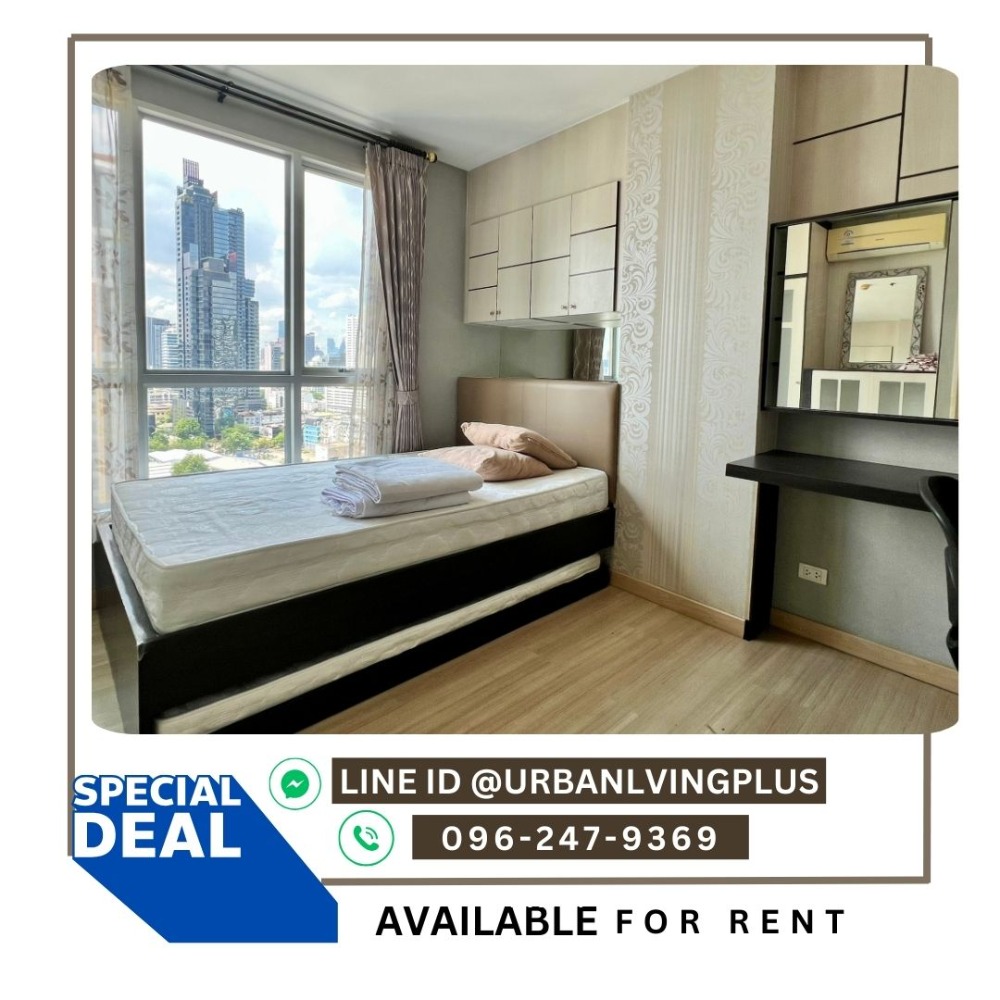 For RentCondoSathorn, Narathiwat : ( U20240621400 ) Tel/Line 096-2479369 FOR RENT LIFE@SATHORN SOI 10 , 1 bedroom , 1 bathroom , Nice room , Ready to move in 💥💥