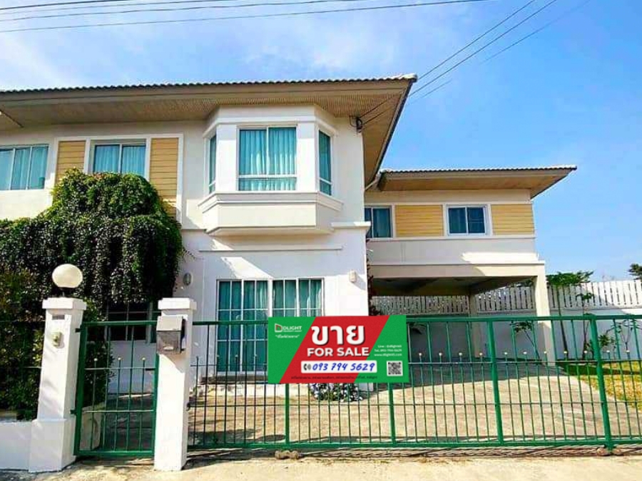 For SaleHousePathum Thani,Rangsit, Thammasat : Chuan Chuen Greenbound Village, Bang Khu Wat Intersection, 6.2 million baht, 5 bedrooms, 4 bathrooms, 1.22 ngan, beautiful house, near Robinson Sri Saman.