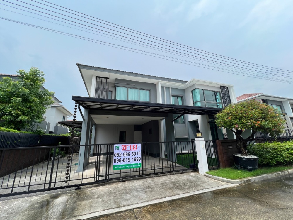 For SaleHouseRama 2, Bang Khun Thian : Single house for sale The Grand Rama 2 Village, land area 80.7 sq m.