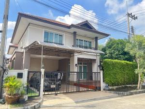 For SaleHouseMahachai Samut Sakhon : Corner detached house for sale, cheap price, SERTSIRI project, Ekachai-Settakij Road, Samut Sakhon.