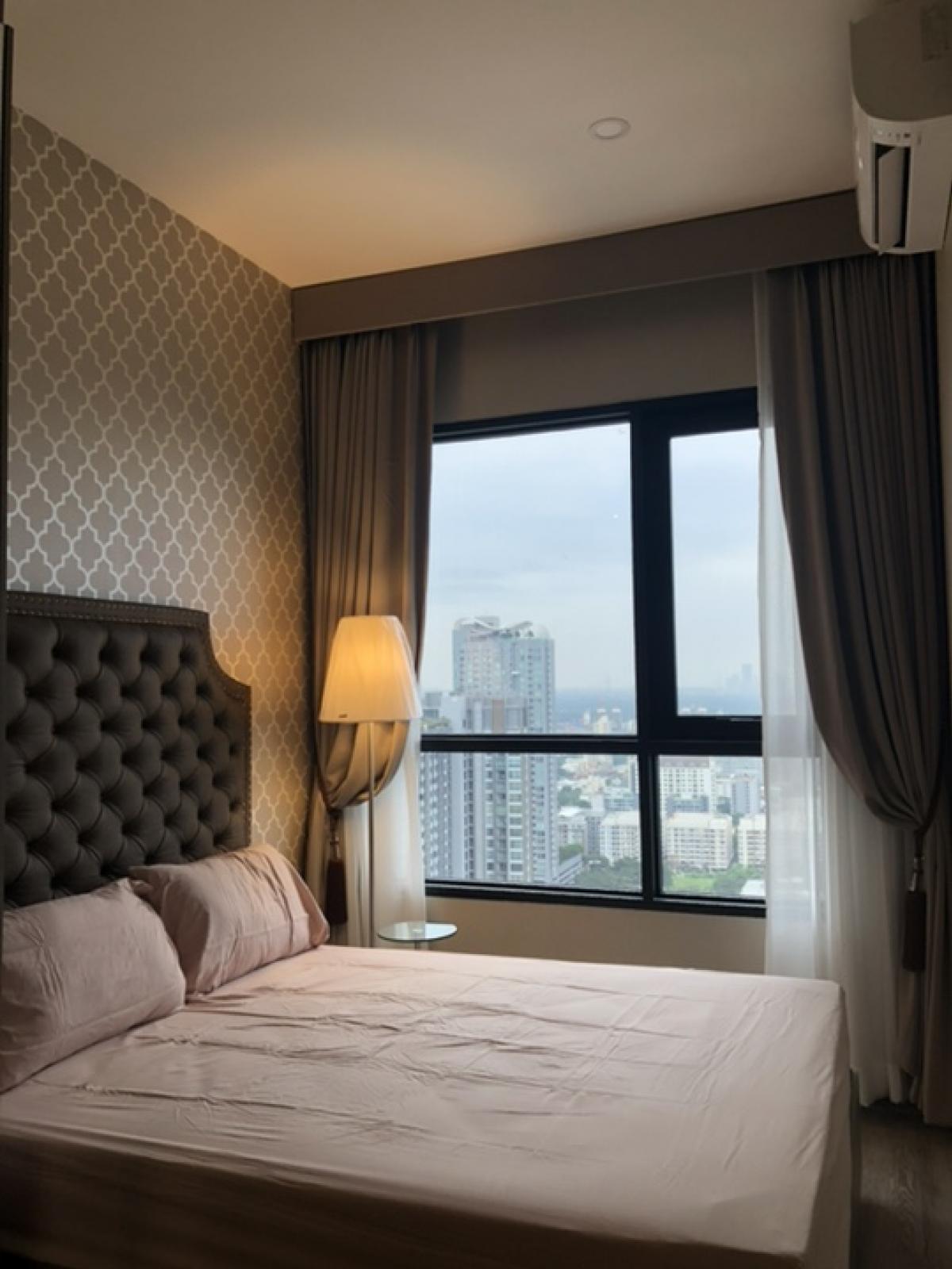 For SaleCondoOnnut, Udomsuk : Beautiful room, high floor, for rent / sale, luxury Condo Knightbridge Prime Onnut, Panoramic View For Rent / Sale. The luxury Condo Knightbridge Prime Onnut