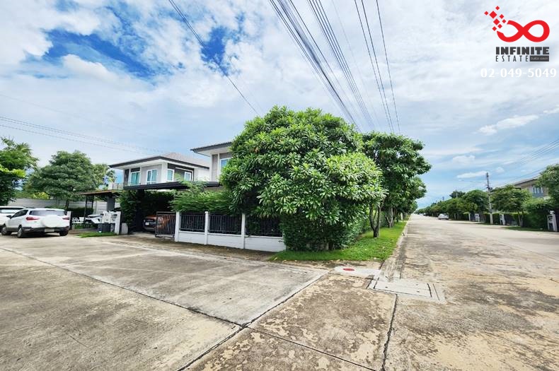 For SaleHousePathum Thani,Rangsit, Thammasat : 2-story detached house for sale, 52.1 square wah, Centro Rangsit, Rangsit - Nakhon Nayok Road, corner house.