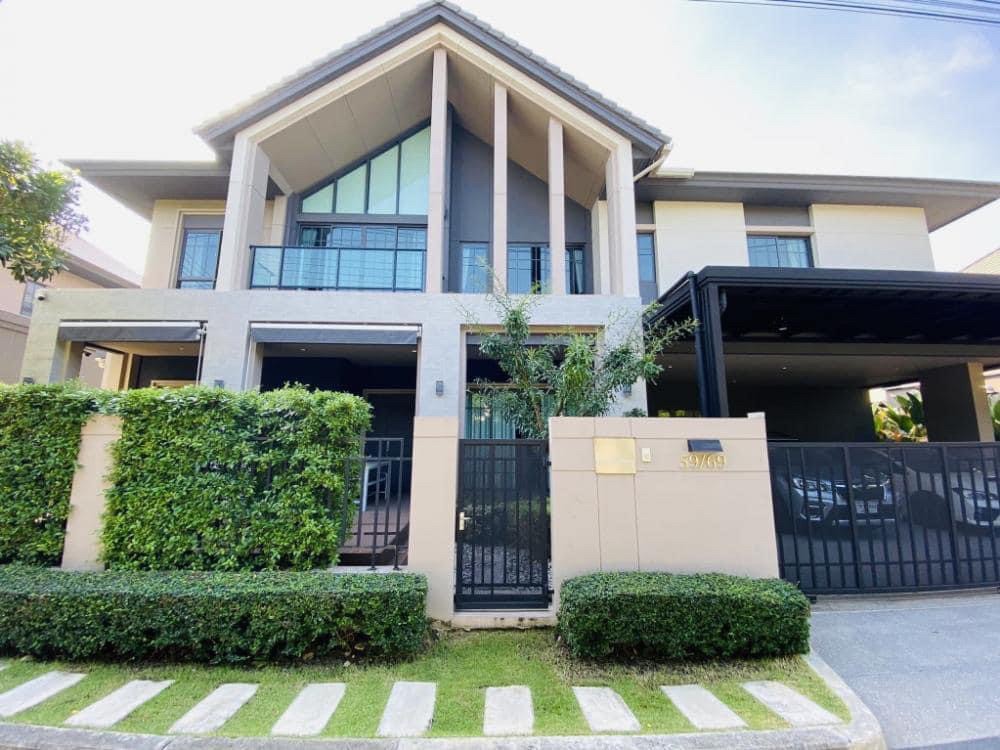 For SaleHouseChaengwatana, Muangthong : ● Modern Luxury ● 2 Storey Single House 87.00 sq.w. | 4 Beds, 4 Parking | Near Robinson Lifestyle Ratchaphruek 10 mins., Major Hollywood Pak Kret 14 mins