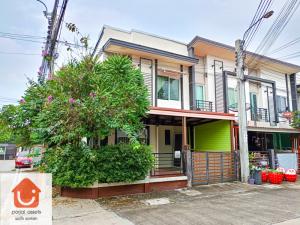 For SaleTownhouseRathburana, Suksawat : ✨Beautiful corner townhome for sale 🏘️ Gusto Suksawat 26, 2-story townhome, 3 bedrooms🛏️ Size 25.7 sq m. Near the Purple Line. Bang Pakok Station