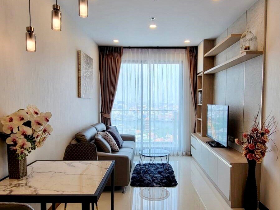 For RentCondoWongwianyai, Charoennakor : ( U20240617200 ) FOR RENT Supalai Premier Charoen Nakhon 1 bedroom, 1 bathroom, 48 Sq.M. High Floor , Nice room !!!