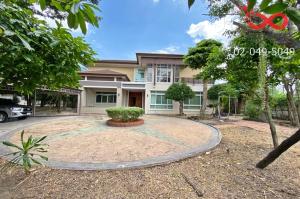 For SaleHousePathum Thani,Rangsit, Thammasat : 2-storey detached house for sale, 1 rai 82 square wah, Thanya Thani Village, Home On Green, Lam Luk Ka 71, Ramintra-At Narong Expressway.